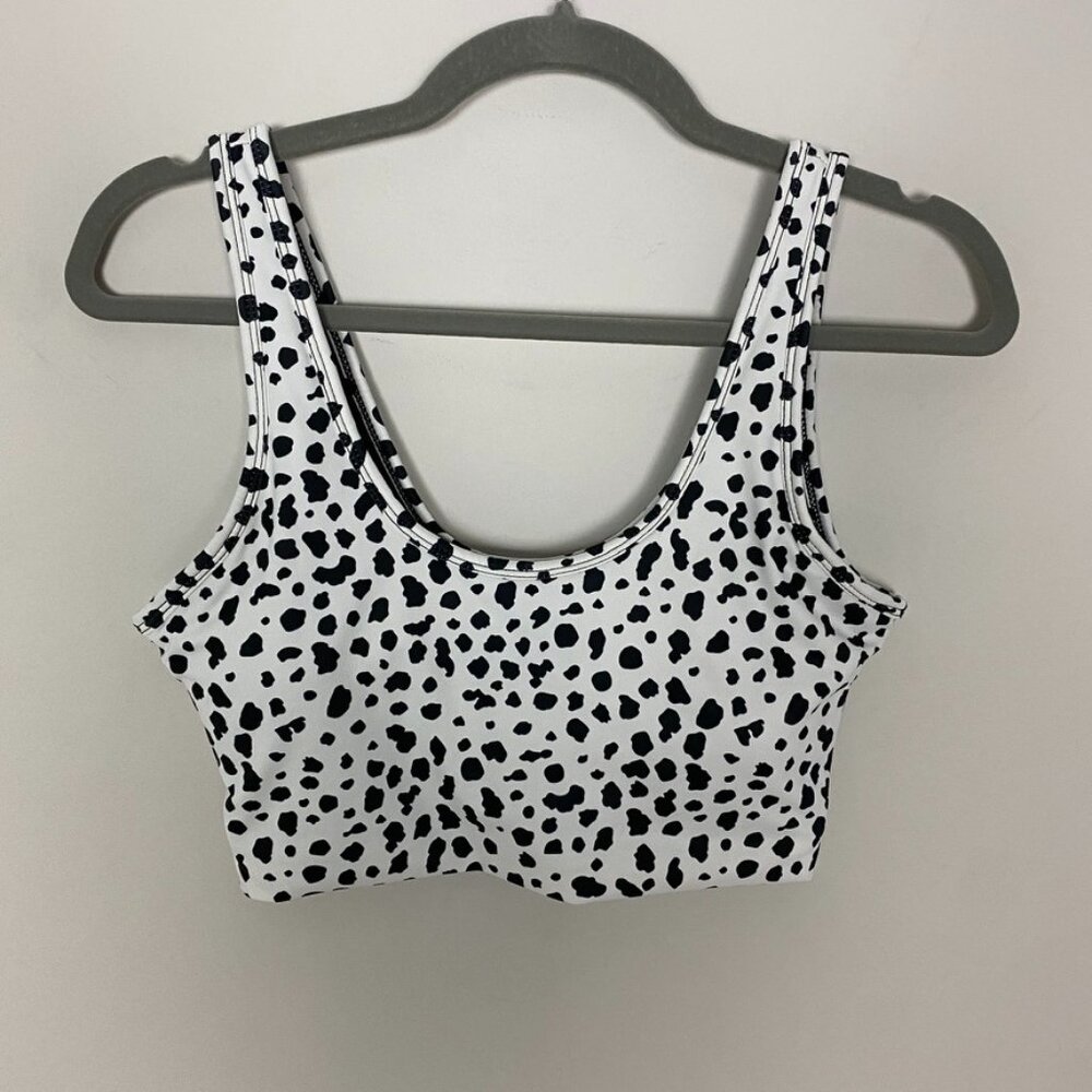 Balance Athletica‎ Snow Leopard Sports Bra Womens Medium White